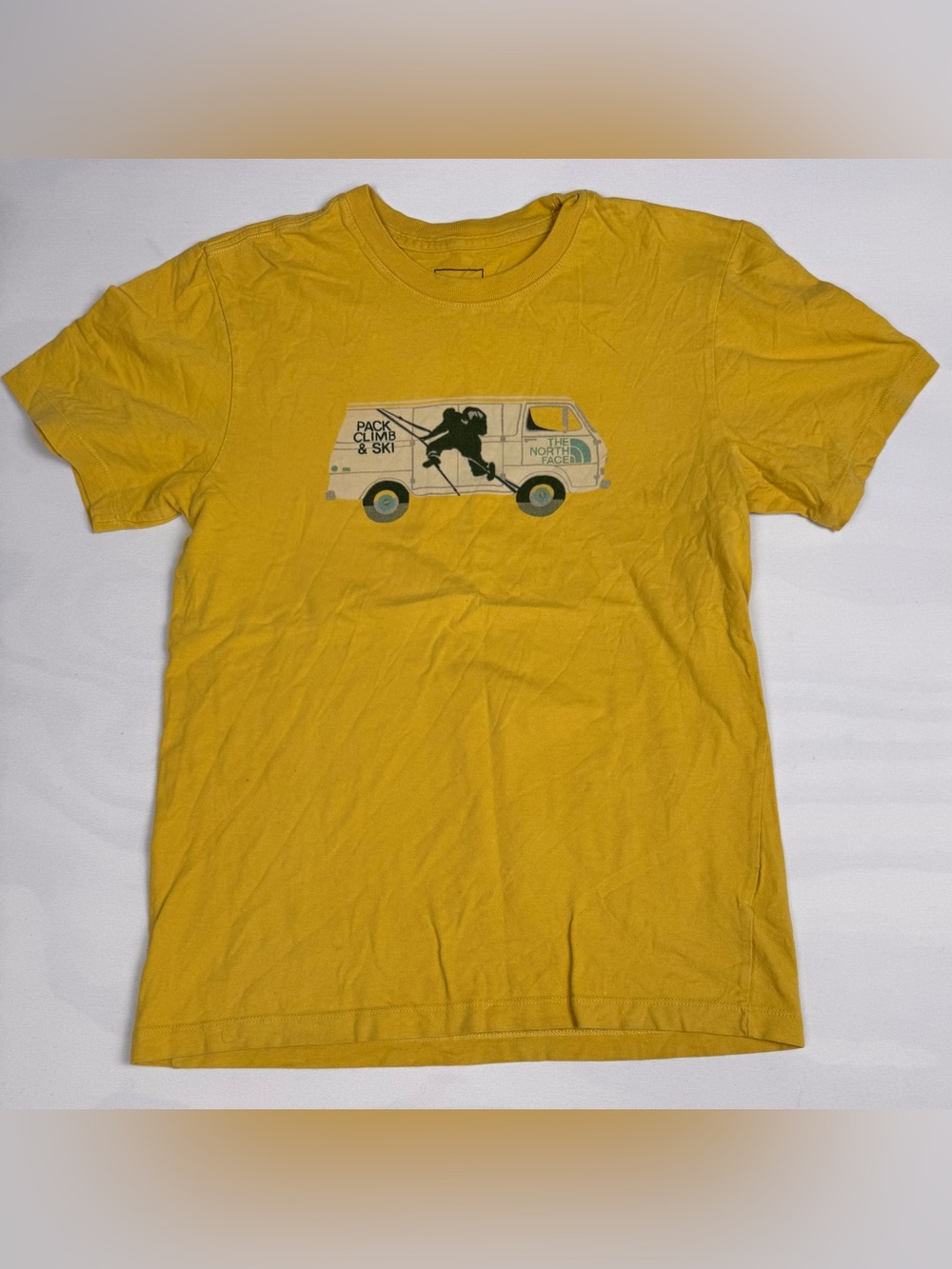 The North Face ‘Pack Climb & Ski’ Short Sleeve Crewneck Tee Yellow Men’s S